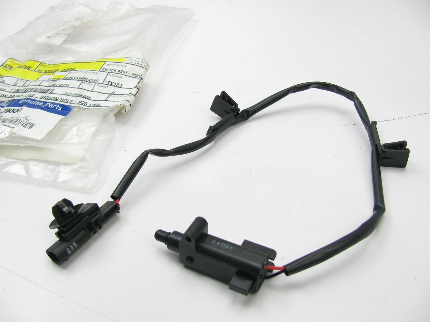 NEW - OEM 93880J9000 Hood Switch For 2018-2023 Hyundai Kona