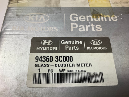 NEW - OEM 943603C000 Instrument Cluster Cover Lens For 2001-2005 Hyundai Sonata