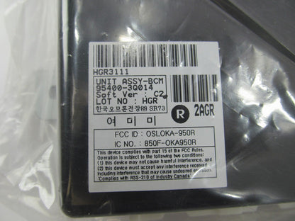 Genuine Body Control Module ECU BCM OEM For 2012-2013 Hyundai Sonata 95400-3Q014