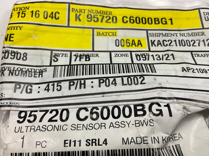 Rear Bumper Parking Aid Reverse Sensor OEM For 16-18 Kia Sorento Titanium Silver
