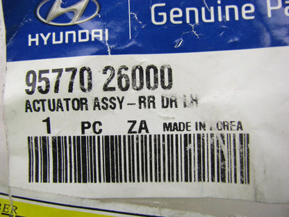 NEW - OEM 9577026000 Rear Left Side Door Lock Actuator For 2001-2006 Santa Fe