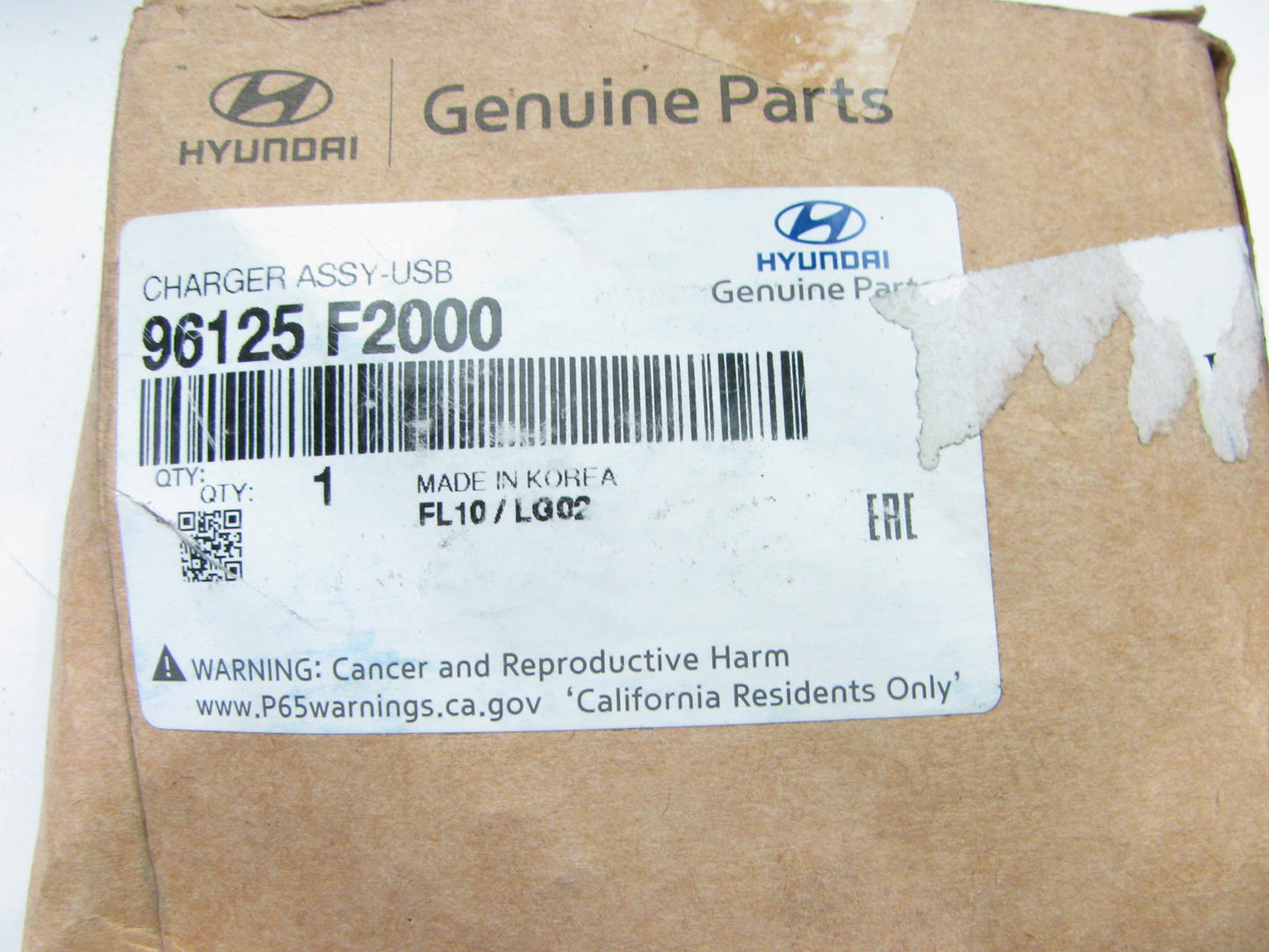 NEW - OEM 96125F2000 Charging Port For 2017-2020 Hyundai Elantra