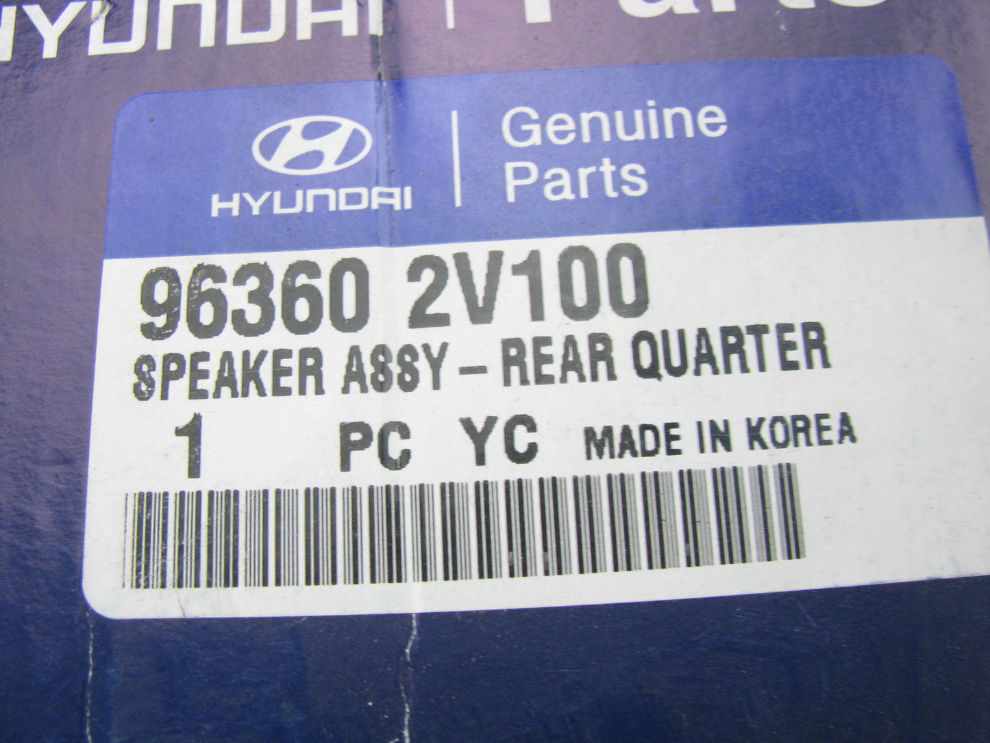 New 182633311192 Left Quater Panel Speaker OEM For Hyundai Veloster 2012-2013