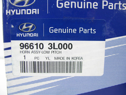 NEW - OEM GENUINE 966103L000 LOW PITCH Horn For 2006-2011 Hyundai Azera