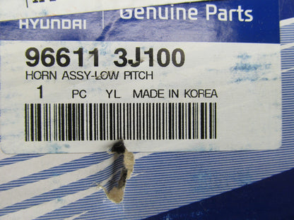 NEW - OEM 966113J100 Low Note Horn For 2007-2012 Hyundai Veracruz LOW NOTE