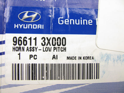New Genuine Dual Type Low Note Horn W/ Bracket OEM For Hyundai 966113X000