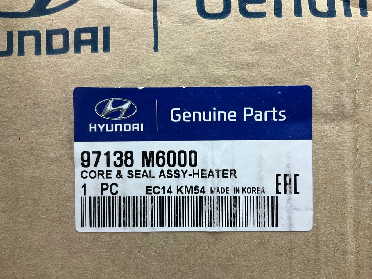 NEW - OEM 97138M6000 HVAC Heater Core For 2018-2020 Hyundai Elantra GT