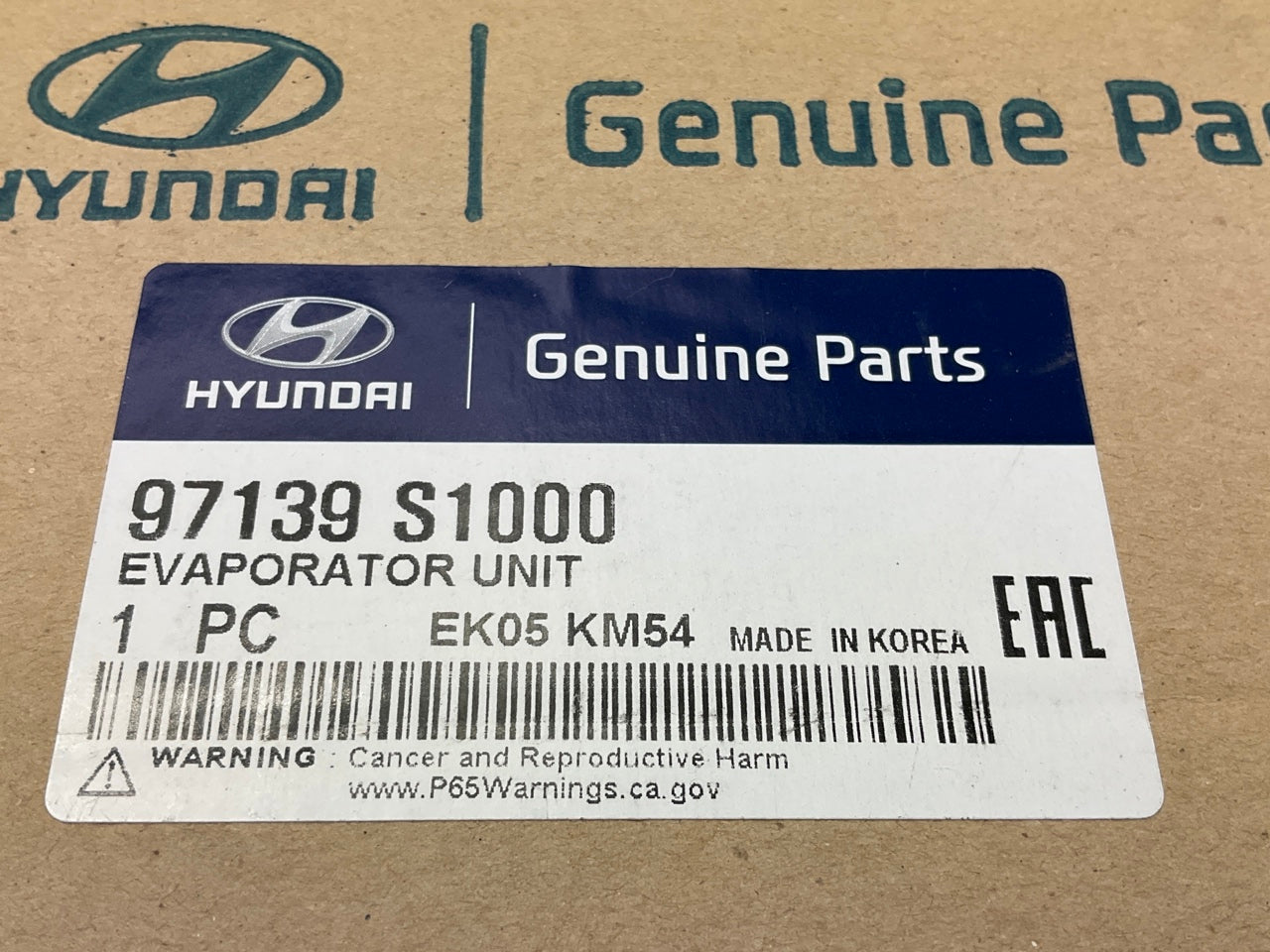 NEW GENUINE A/C Evaporator Core OEM For 2019-2020 Hyundai Santa Fe 97139S1000