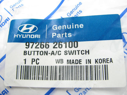 NEW - OEM 9726626100 A/C Switch Button For 2001-2006 Hyundai Santa Fe