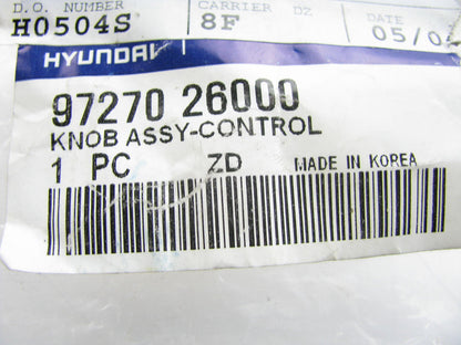 NEW - OEM 9727026000 Interior A/C Switch Heater Duct Control Knob For Hyundai