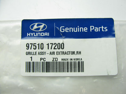 Quarter Panel Air Vent Grille Right Hand (Passengers) Side OEM For 15-19 Sonata
