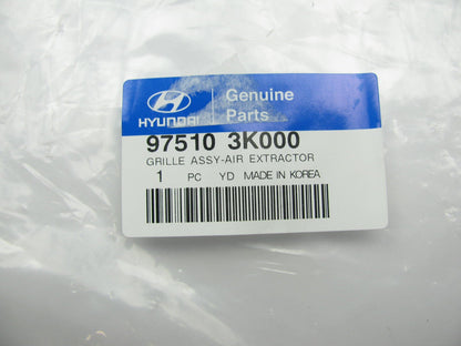 NEW - OEM Quarter Panel Pressure Vent For 2006-2015 Hyundai 975103K000