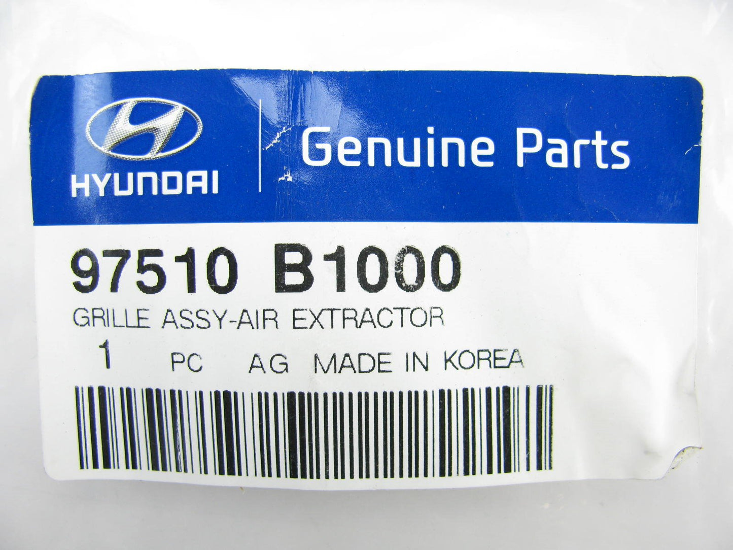 NEW - OEM G97510B1000 Quarter Panel Air Outlet Vent For 2015-16 Genesis
