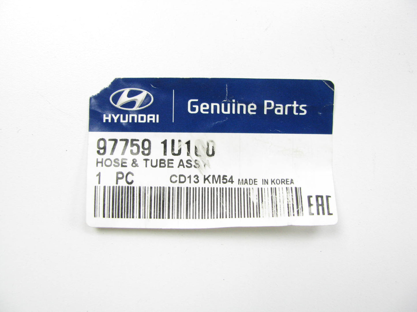 NEW - OEM GENUINE 977591U100 A/C Refrigerant Hose For 2010-2012 Hyundai Santa Fe