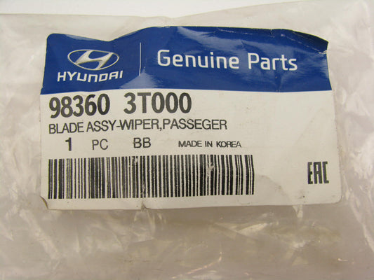 NEW GENUINE Right Windshield Wiper Blade OEM For 14-16 Hyundai Equus 983603T000