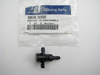 New Genuine FRONT LEFT Windshield Washer Fluid Nozzle OEM For Hyundai 986303X000