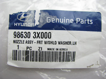 New Genuine FRONT LEFT Windshield Washer Fluid Nozzle OEM For Hyundai 986303X000