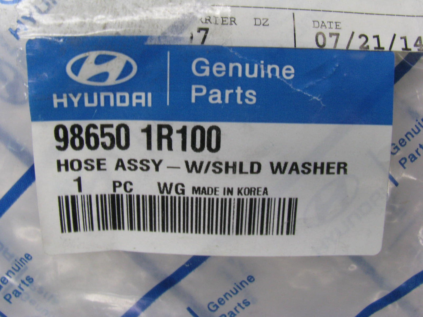NEW GENUINE Windshield Washer Hose Tube OEM For 2012-2014 Accent 986501R100