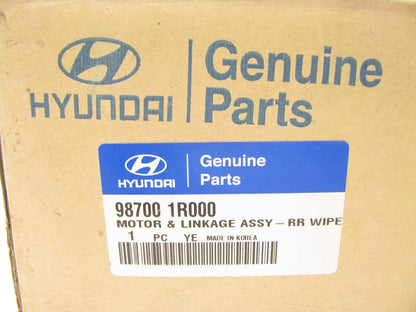 NEW GENUINE REAR Back Glass Wiper Motor OEM For 12-16 Accent 987001R000