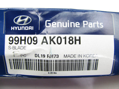 NEW - OEM 99H09AK018H Front Right Aero Windshield Wiper Blade, 18'' For Hyundai