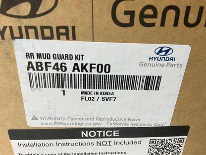 NEW Rear Splash Guards / Mud Flaps OEM For 21-23 Hyundai Elantra ABF46AKF00