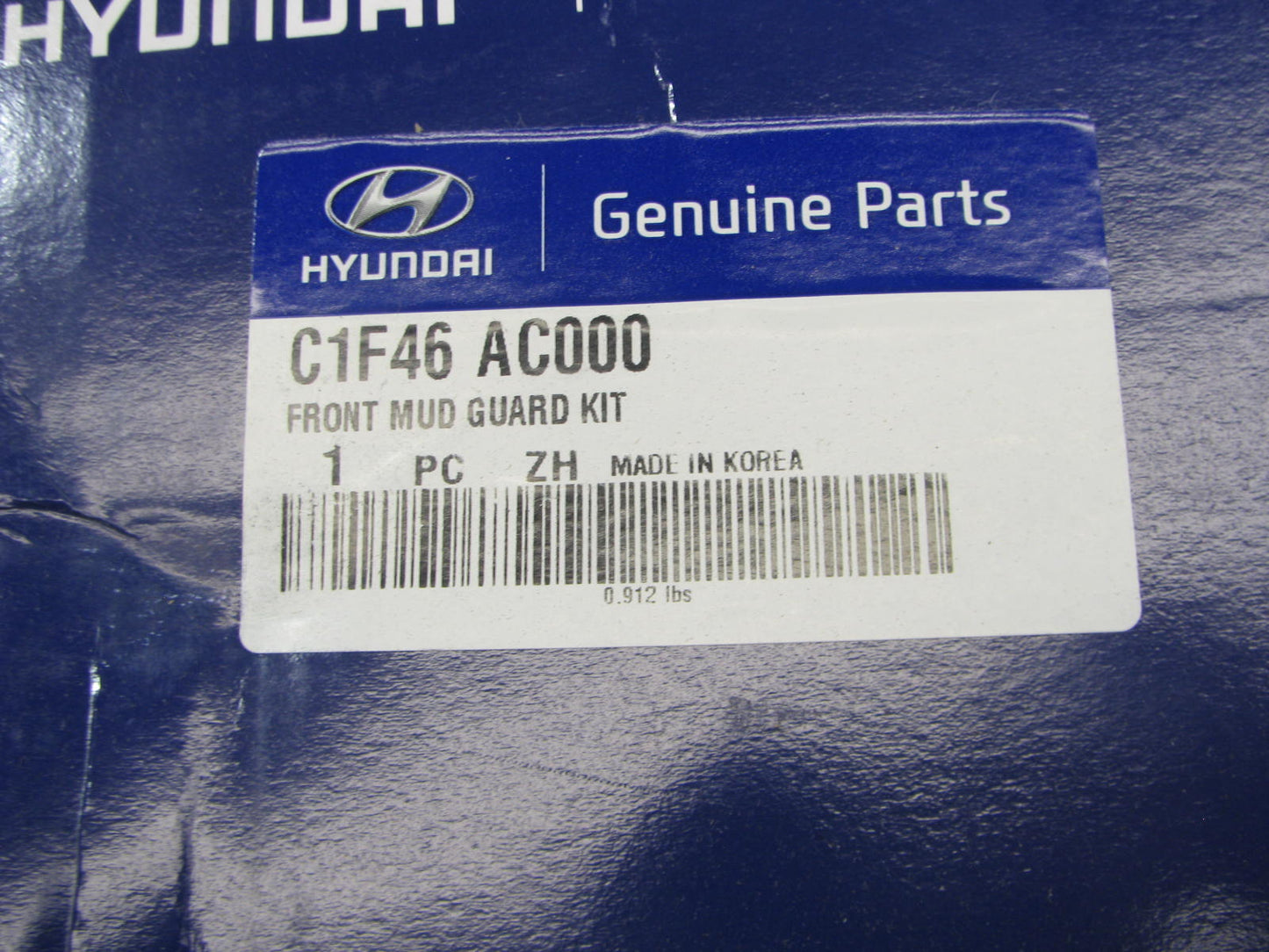 NEW GENUINE OEM C1F46AC000 Front Splash Guards Mud Flaps For 2015 Hyundai Sonata