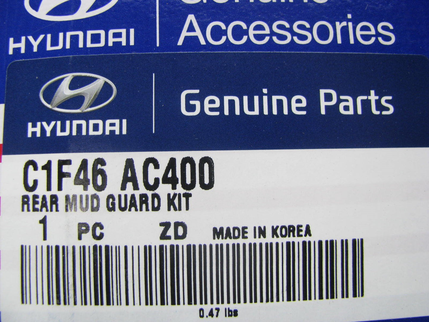 REAR Splash Guards Mud Flaps OEM For 2015-2016 Sonata  C1F46AC400