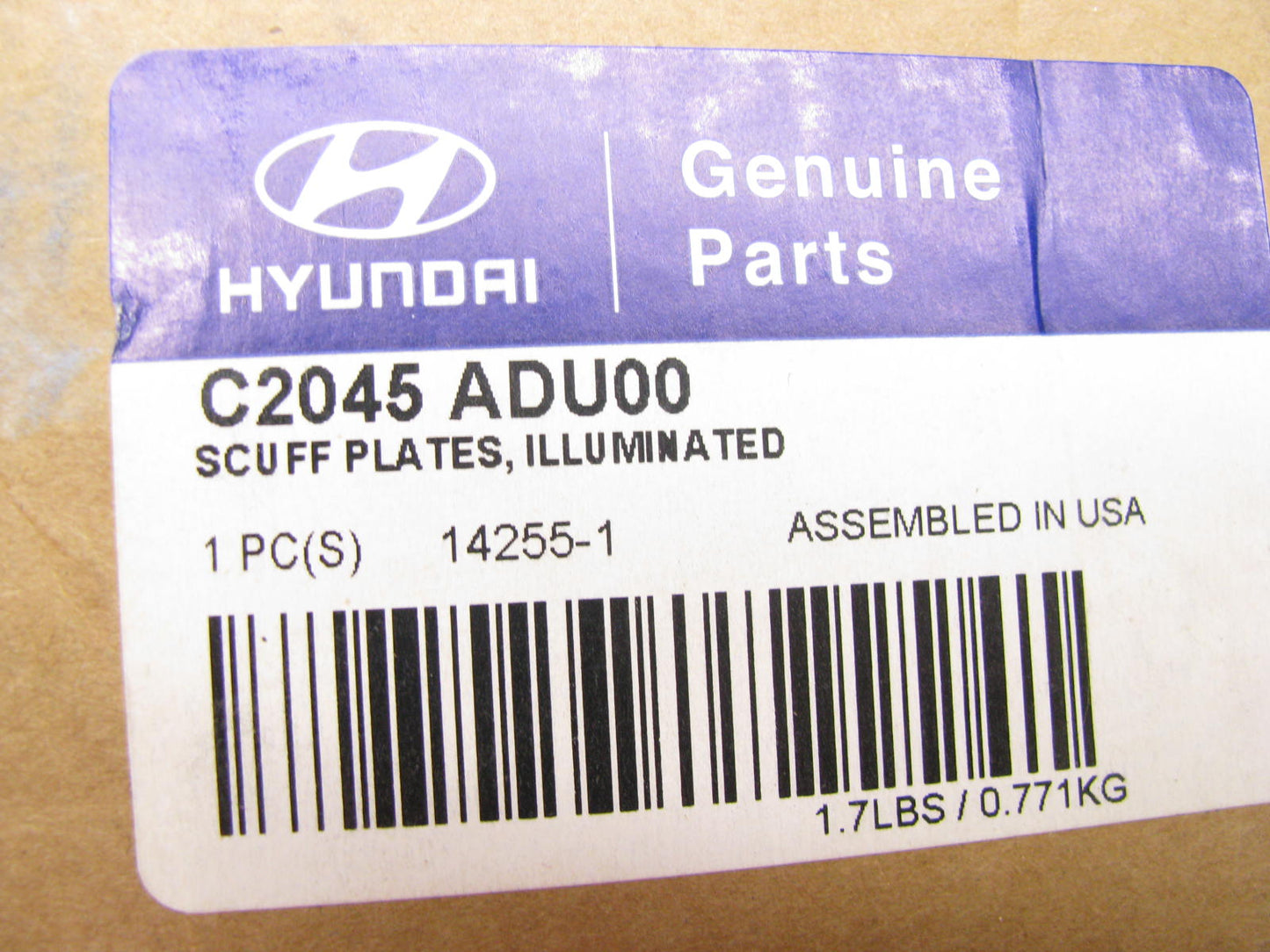 New Oem Illuminated Door Sill Scuff Plates For 15-16 Hyundai Sonata C2045ADU00