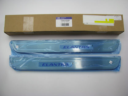 New Front Door Illuminated Sill Scuff Plates For 2016-2017 Elantra F3045ADU00