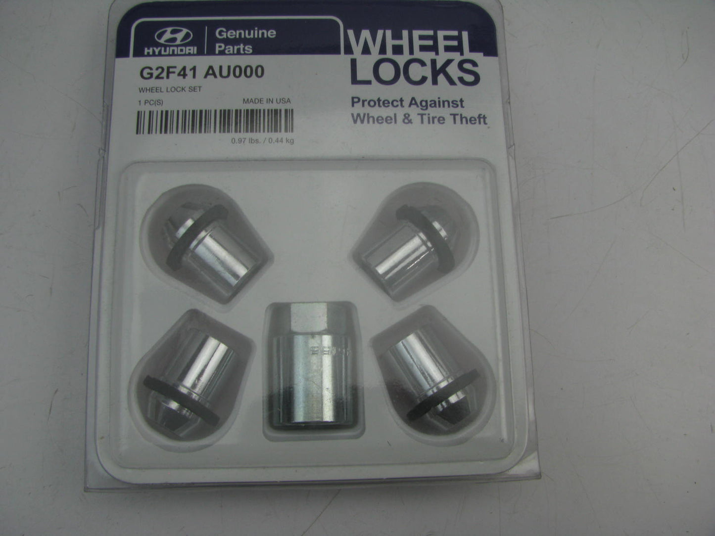 NEW - OEM G2F41AU000 Wheel Lock Set For 2017 Hyundai Ioniq