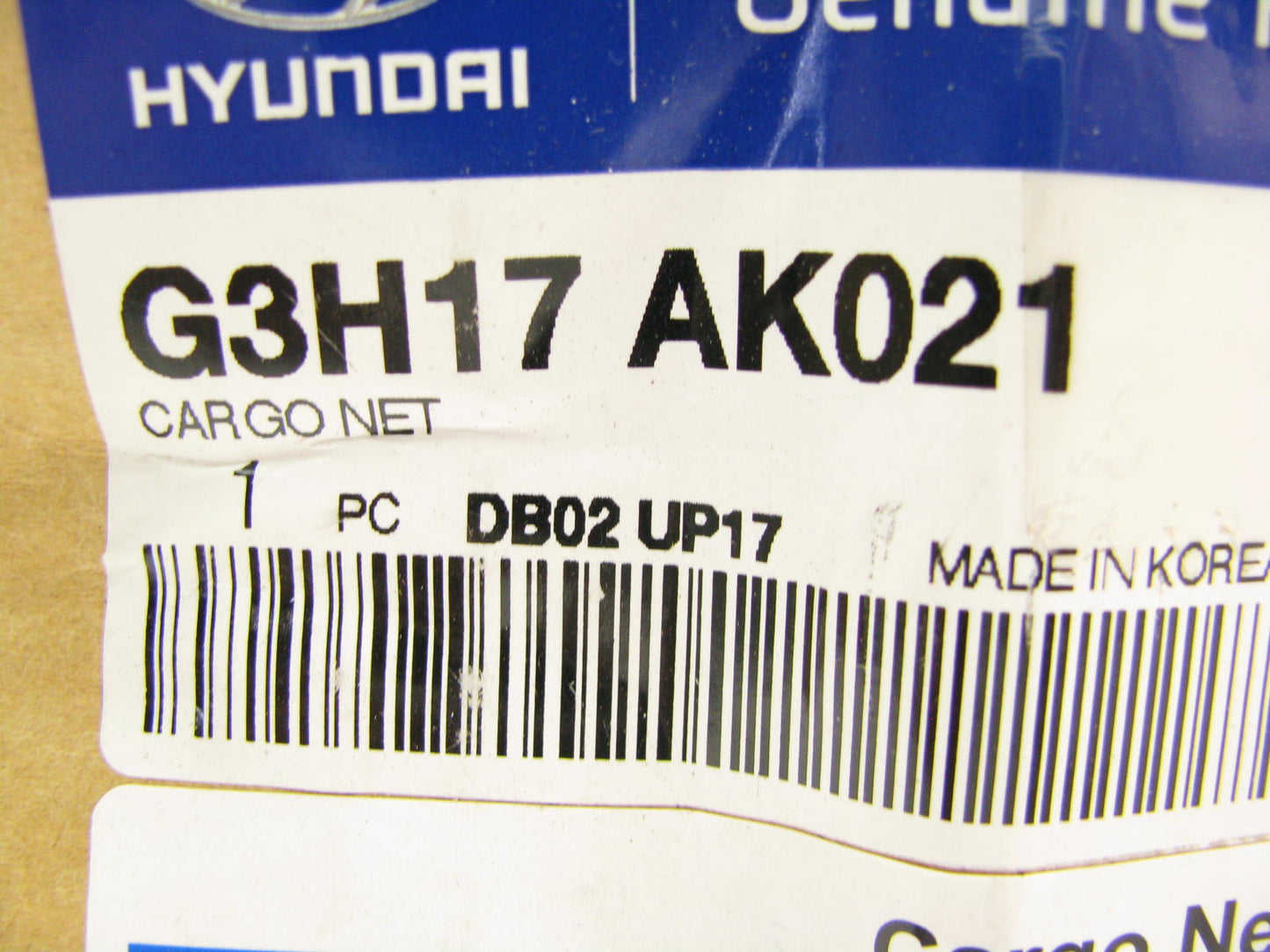 NEW GENUINE Floor Cargo Net OEM For 2018 Hyundai Kona G3H17AK021