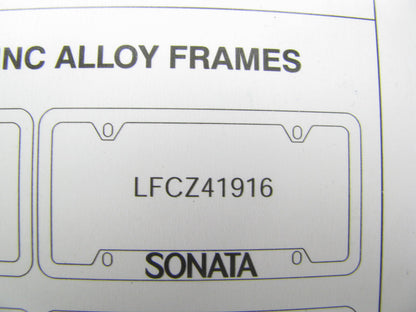NEW OEM Chrome Plated Zinc License Plate Frame For Hyunda Sonata LFCZ41916