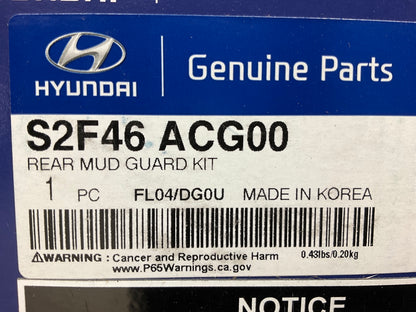 NEW Rear Splash Guards / Mud Flaps OEM For 2021-2023 Hyundai Santa Fe S2F46ACG00