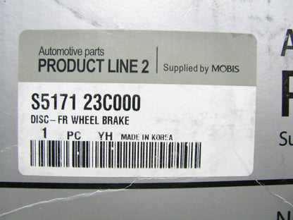 NEW GENUINE OEM 517123C000 Front Disc Brake Rotor For Hyundai