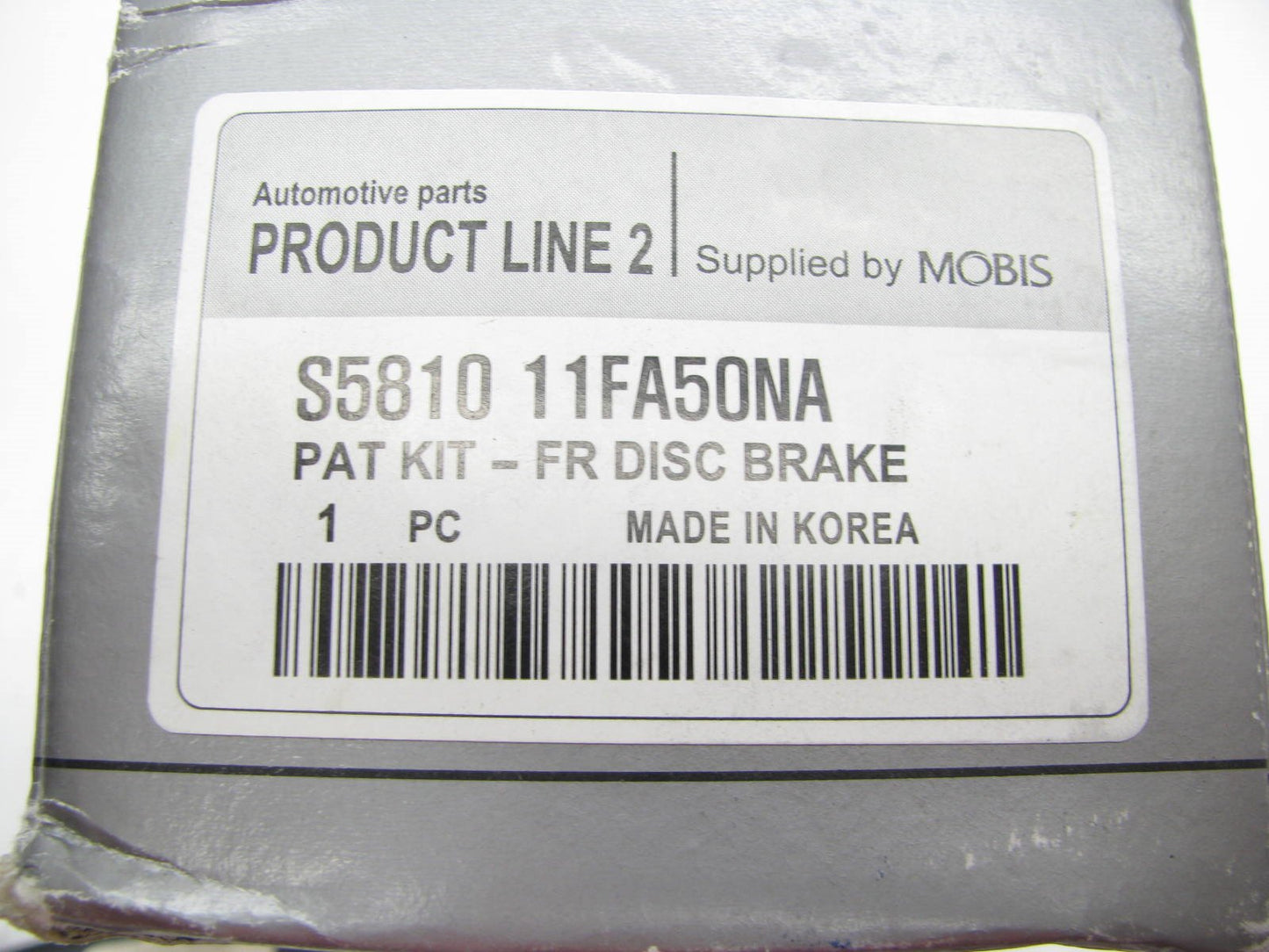 NEW - OEM S581011FA50NA Front Disc Brake Pads For Hyundai