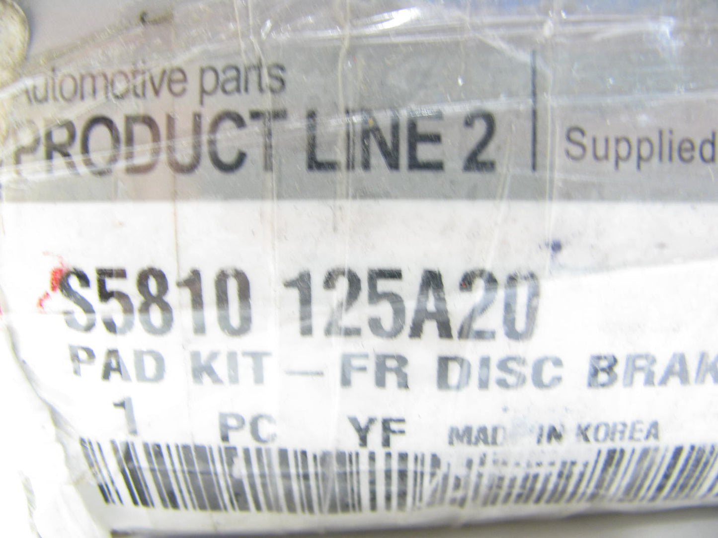 NEW GENUINE FRONT Disc Brake Pads OEM For Hyundai S5810125A20