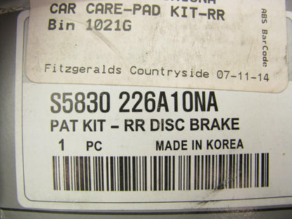 NEW GENUINE Rear Disc Brake Pads OEM For Hyundai S5830226A10NA