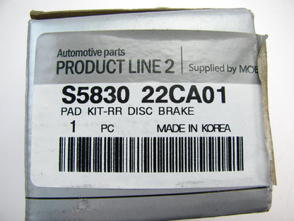 NEW REAR Brake Pads OEM For 2005-2009 Kia Spectra, 97-08 Tiburon S583022CA01