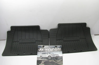 NEW U81323J000 REAR 2nd Row Floor Mats ALL WEATHER RUBBER OEM For 10-12 Veracruz