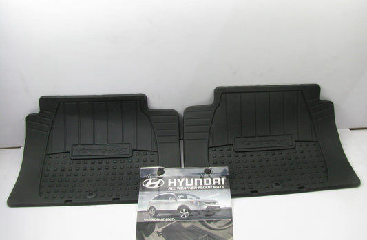 NEW Rear (Back) Rubber Floor Liner Mats, Universal, 21.5''x16.5'' OEM For Hyundai