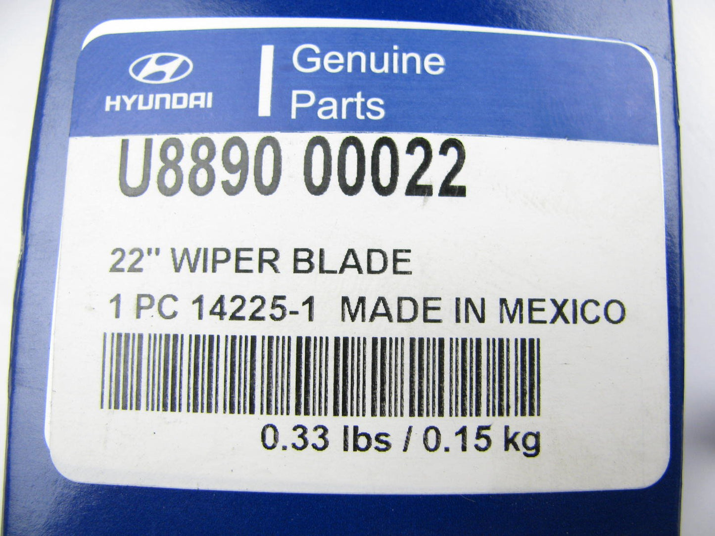 Left Drivers Side Windshield Wiper Blade OEM For Hyundai U889000022