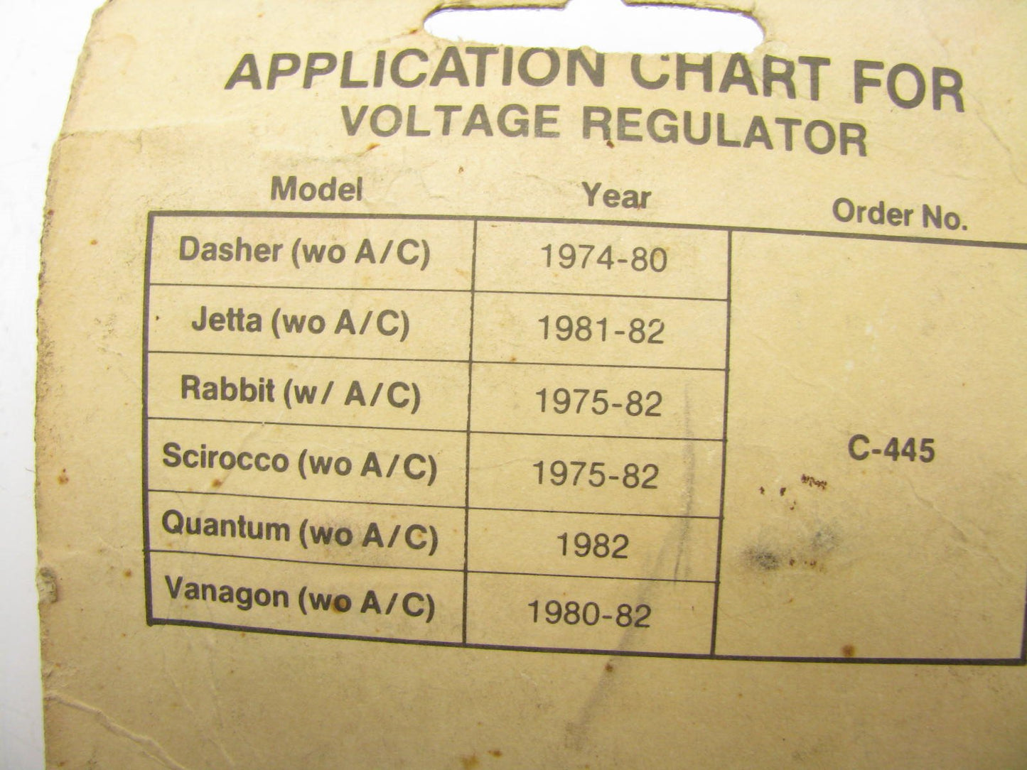 Iapco C-445 Voltage Regulator For VW Volkswagen