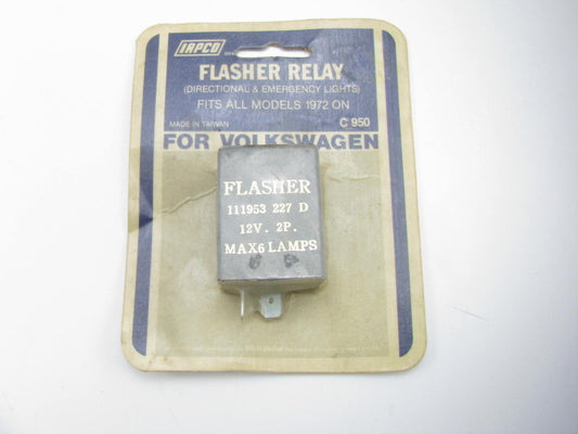 Iapco C950 Flasher Relay - 1972-Up VW 111953227D