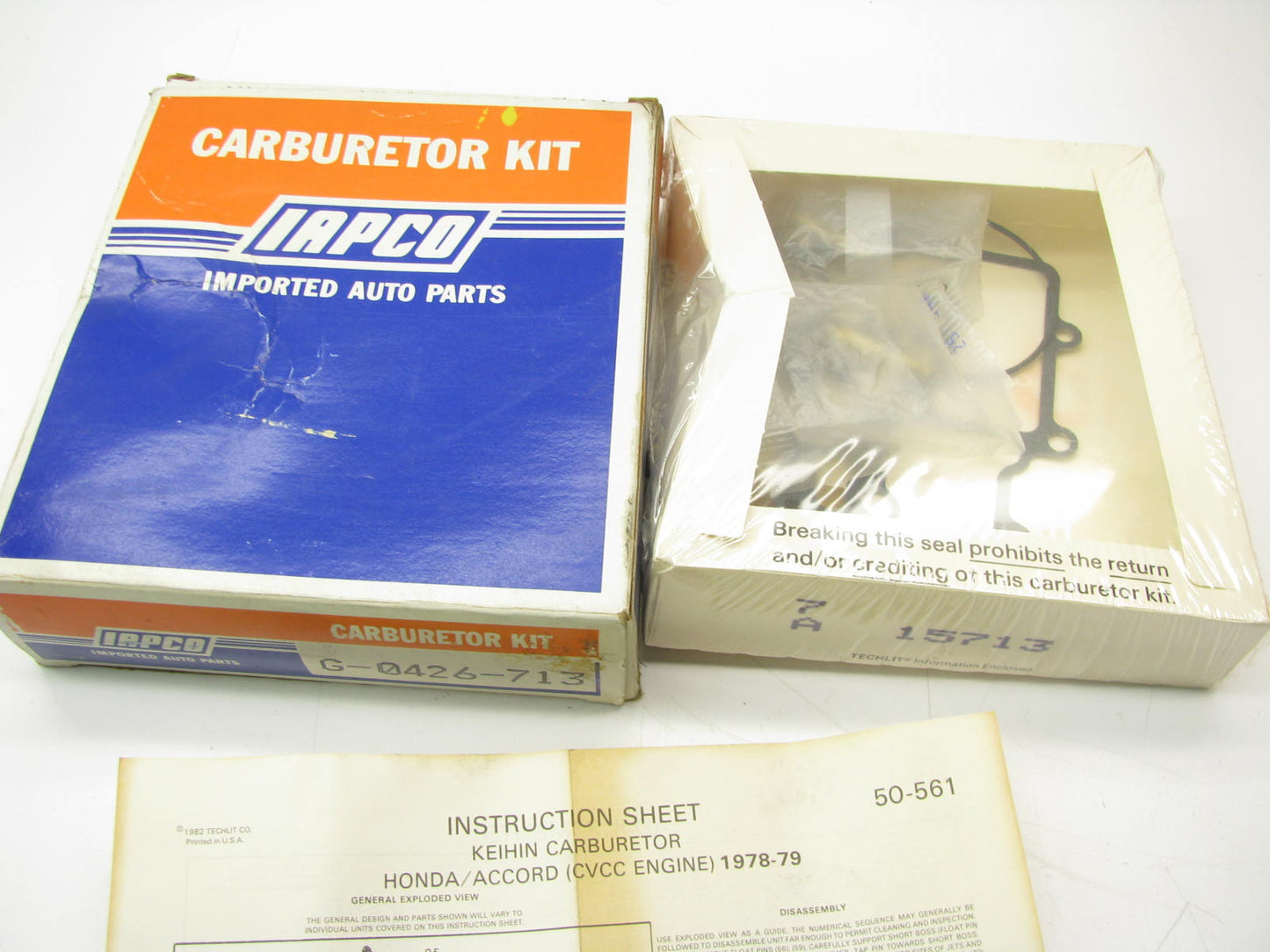 Iapco G-0426-713 Carburetor Rebuild Kit - 3-BBL KEIHIN Honda Carburetors