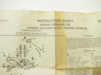 Iapco G-0426-713 Carburetor Rebuild Kit - 3-BBL KEIHIN Honda Carburetors