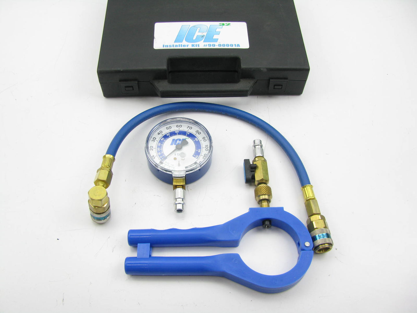 Ice32 90-00001A A/C Charge Kit W/ Gauge, Hose & Can Punch For 134 Systems