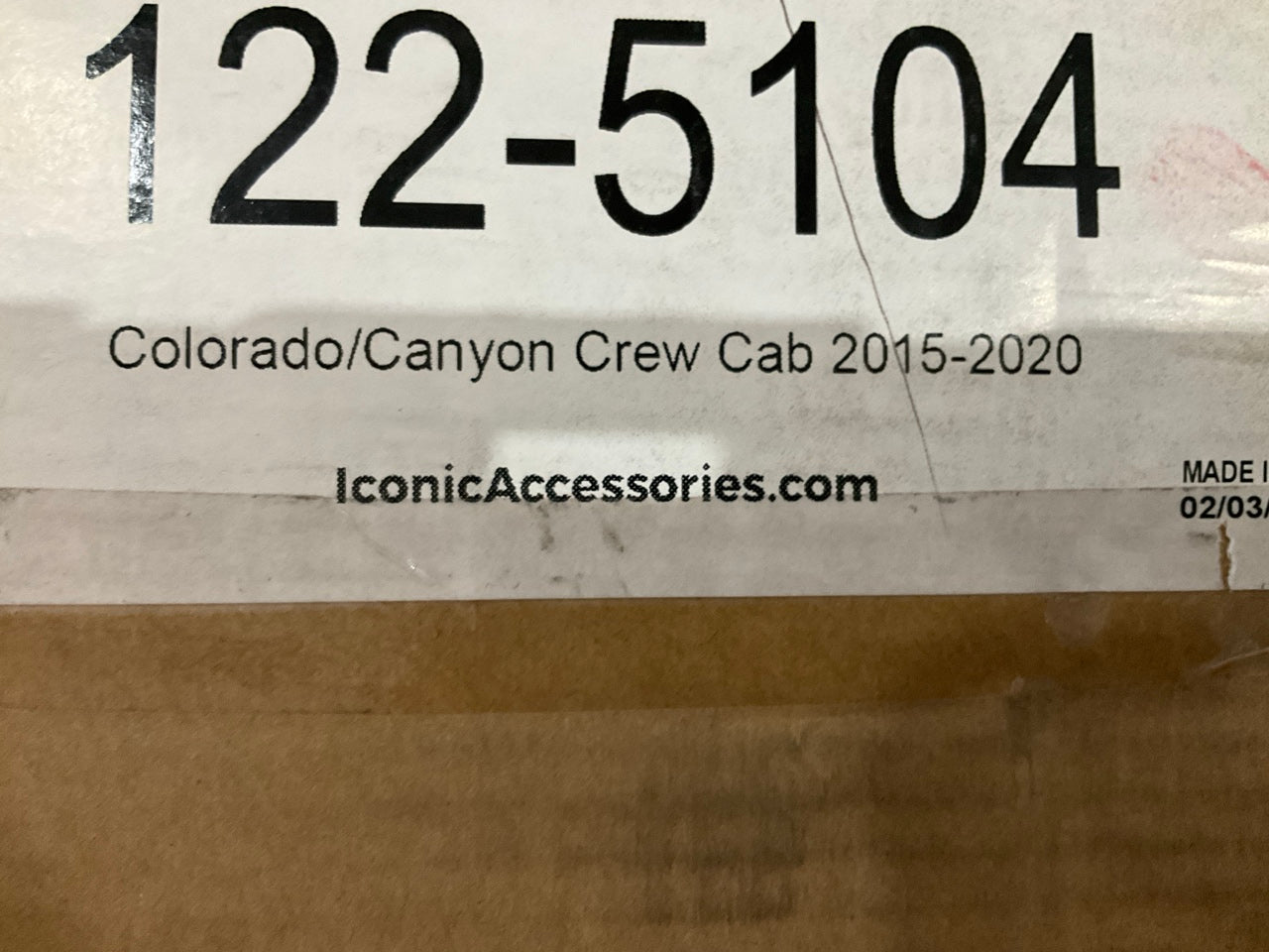 Iconic 122-5104 QuadraStep 4'' Black Side Step Bars 2015-22 Colorado Crew Cab