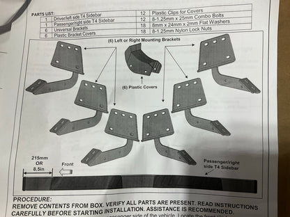 Iconic 122-5904 4'' QuadraStep Black Step Bars For 2019-2022 Ram 1500 QUAD CAB