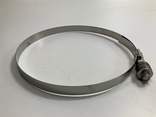 (10) Ideal 4580051 SAE 812 Hose Clamps - 7-1/4''-8-1/8'' Clamp Range, Stainless