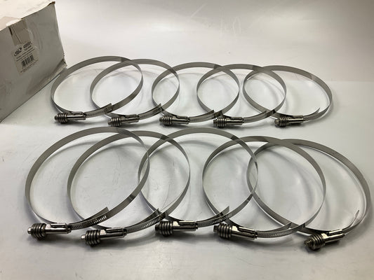 (10) Ideal 4585051 Hose Clamps - Clamping Range: 7-3/4''-8-5/8'', Auto Adjust, SS